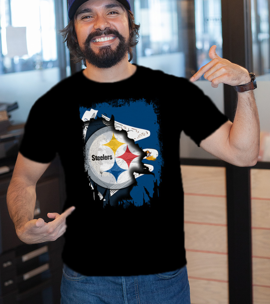 Steelers With Louisiana Spirit Eagles T-Shirt