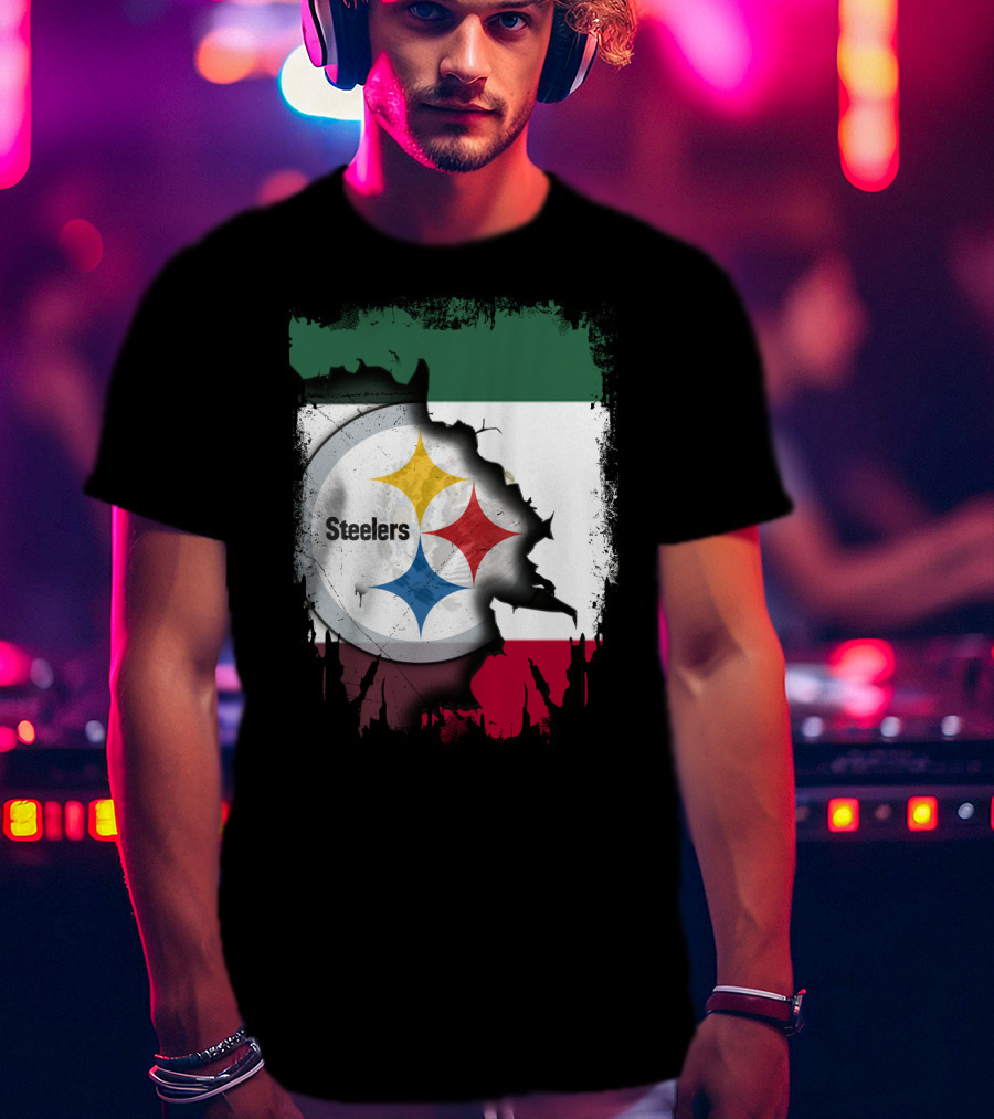 Steelers Mexico Flag Collaboration T-Shirt
