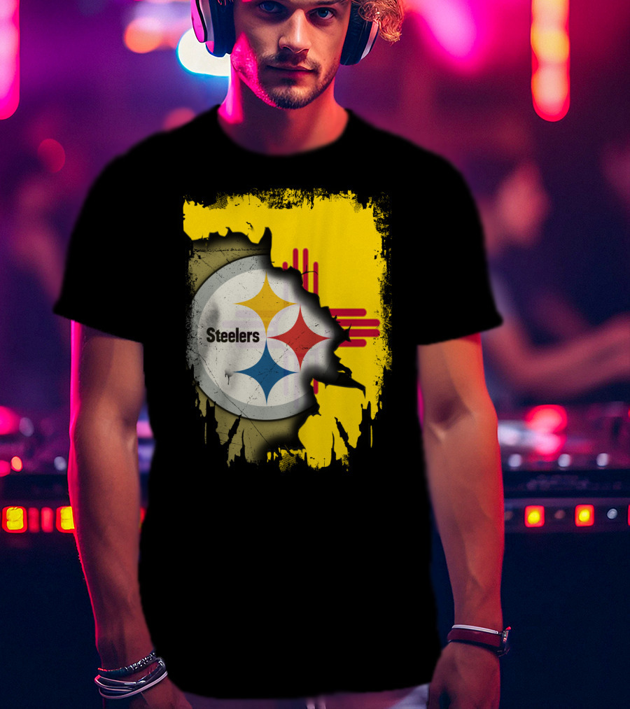 Steelers New Mexico Zia Symbol Fusion T-Shirt