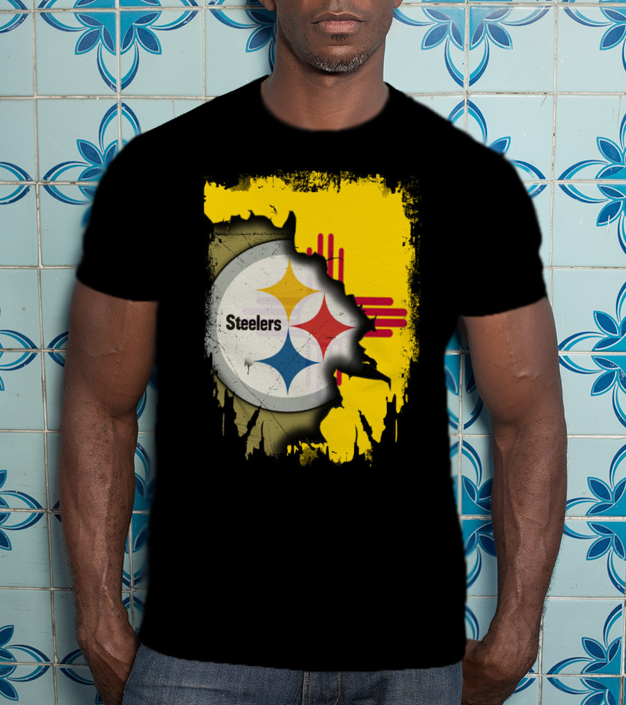 Steelers New Mexico Zia Symbol Fusion T-Shirt