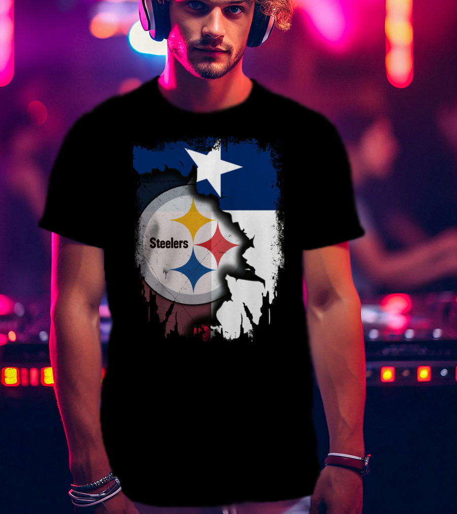 Steelers Texas Flag Fusion T-Shirt