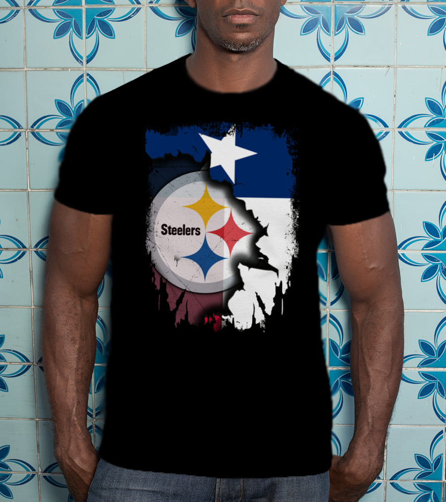 Steelers Texas Flag Fusion T-Shirt