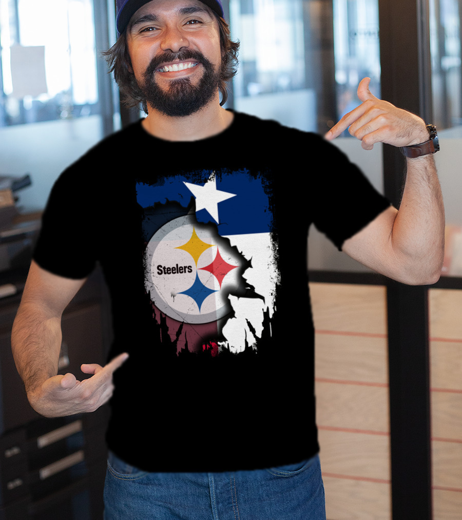 Steelers Texas Flag Fusion T-Shirt