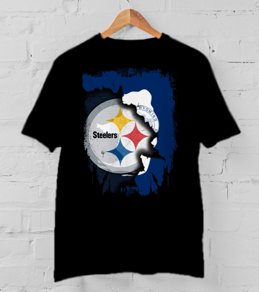 Steelers And Wyoming Union T-Shirt