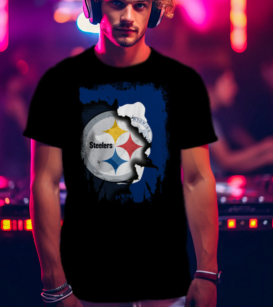 Steelers And Wyoming Union T-Shirt