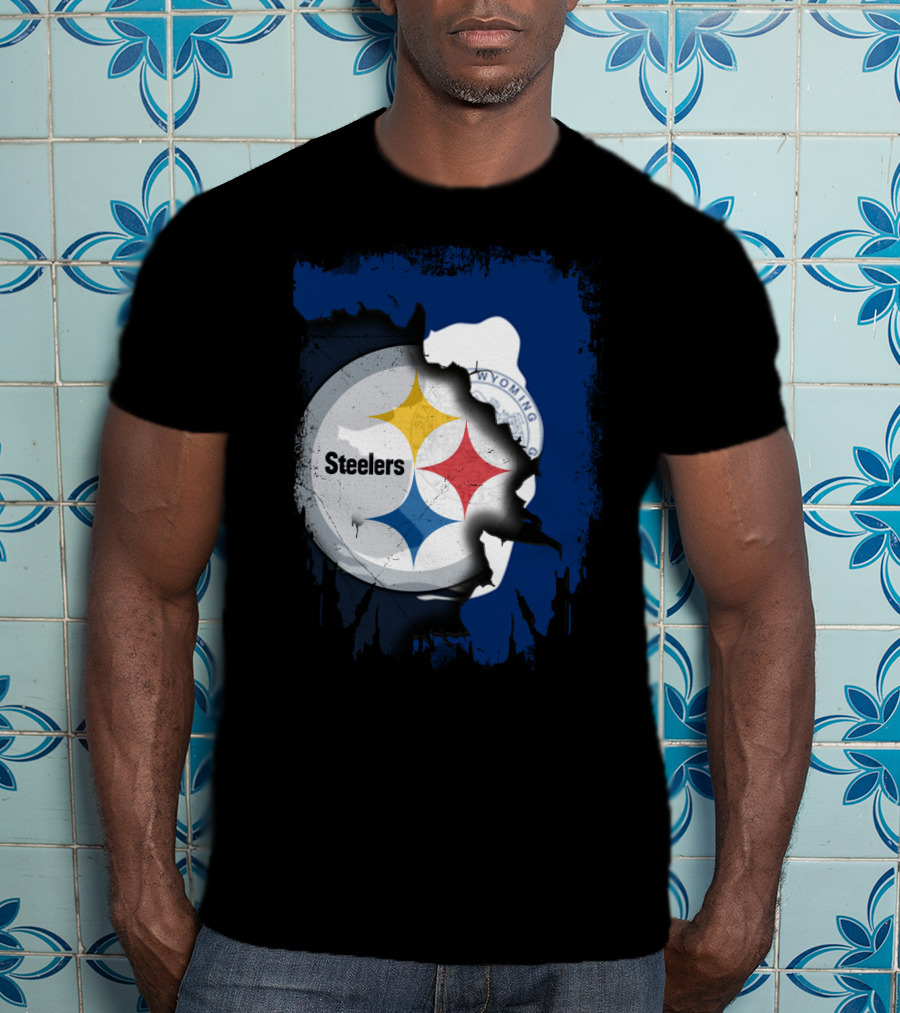 Steelers And Wyoming Union T-Shirt