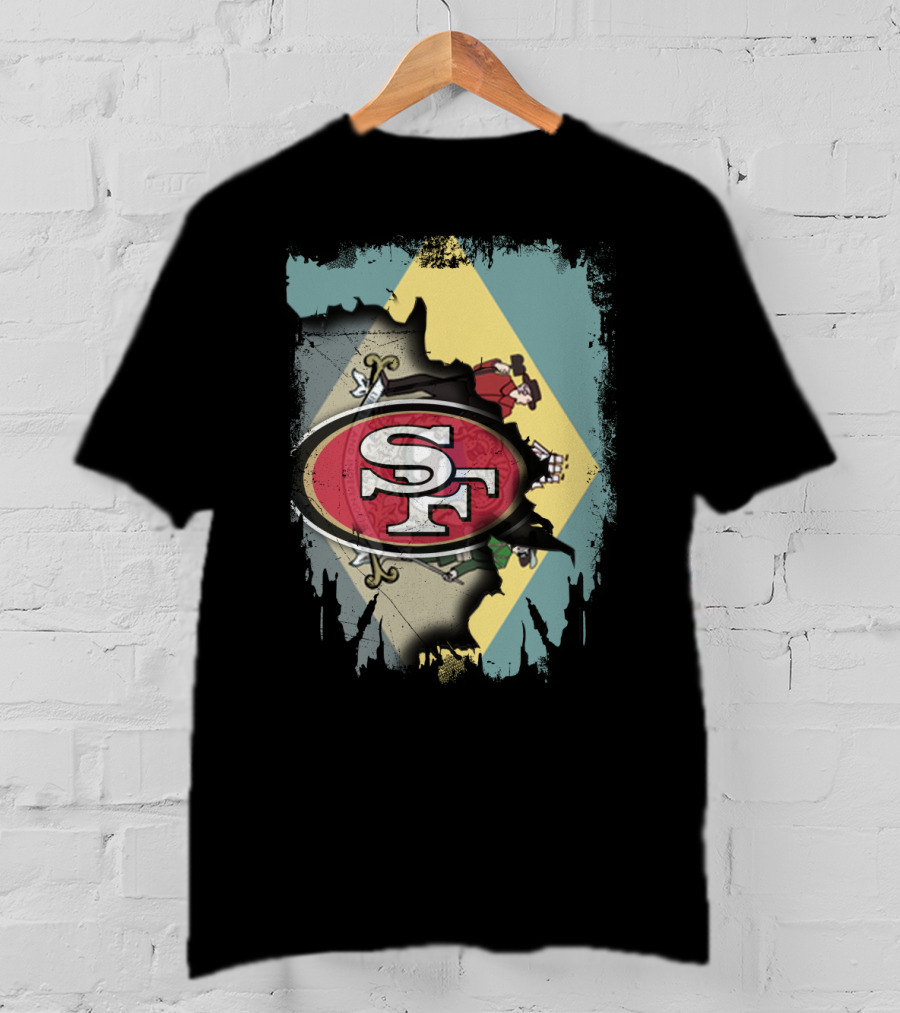 Delaware Unity With San Francisco 49ers Logo Integration T-Shirt