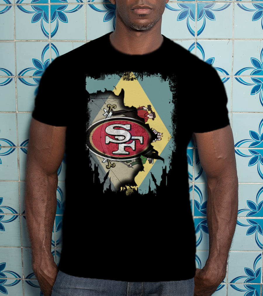 Delaware Unity With San Francisco 49ers Logo Integration T-Shirt