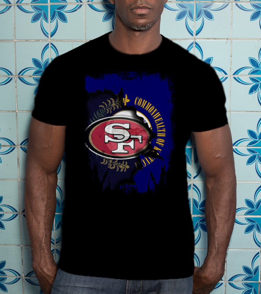 Commonwealth Of Kentucky With 49ers SF T-Shirt