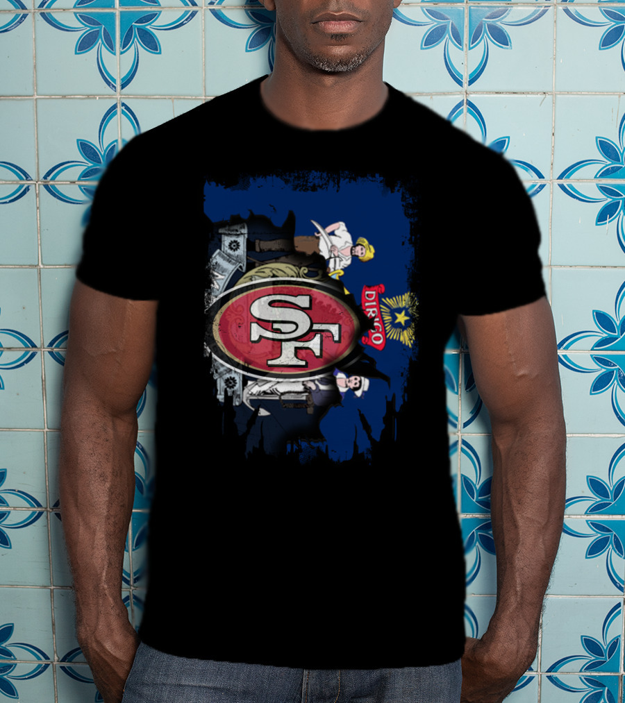 San Francisco 49ers Maine State Emblem Fusion T-Shirt