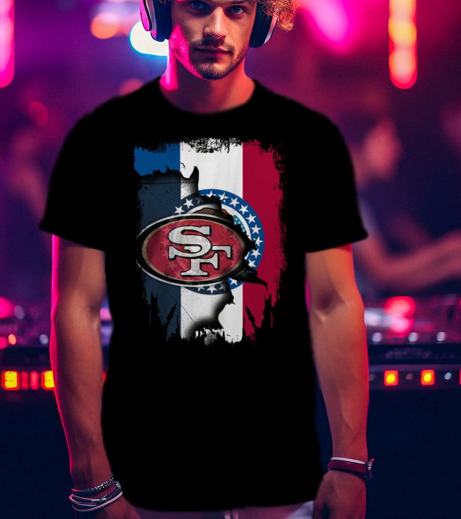 Missouri Pride With 49ers Logo And Flag Colors Unity T-Shirt