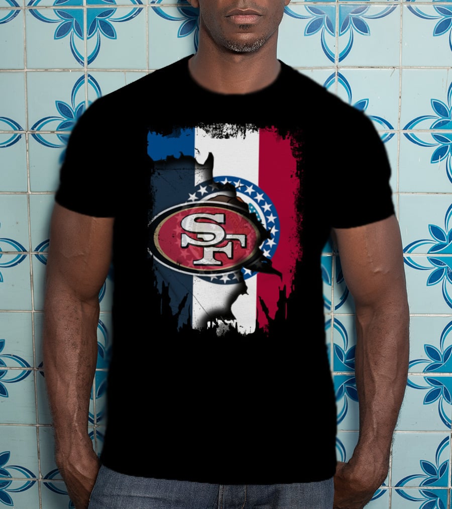 Missouri Pride With 49ers Logo And Flag Colors Unity T-Shirt