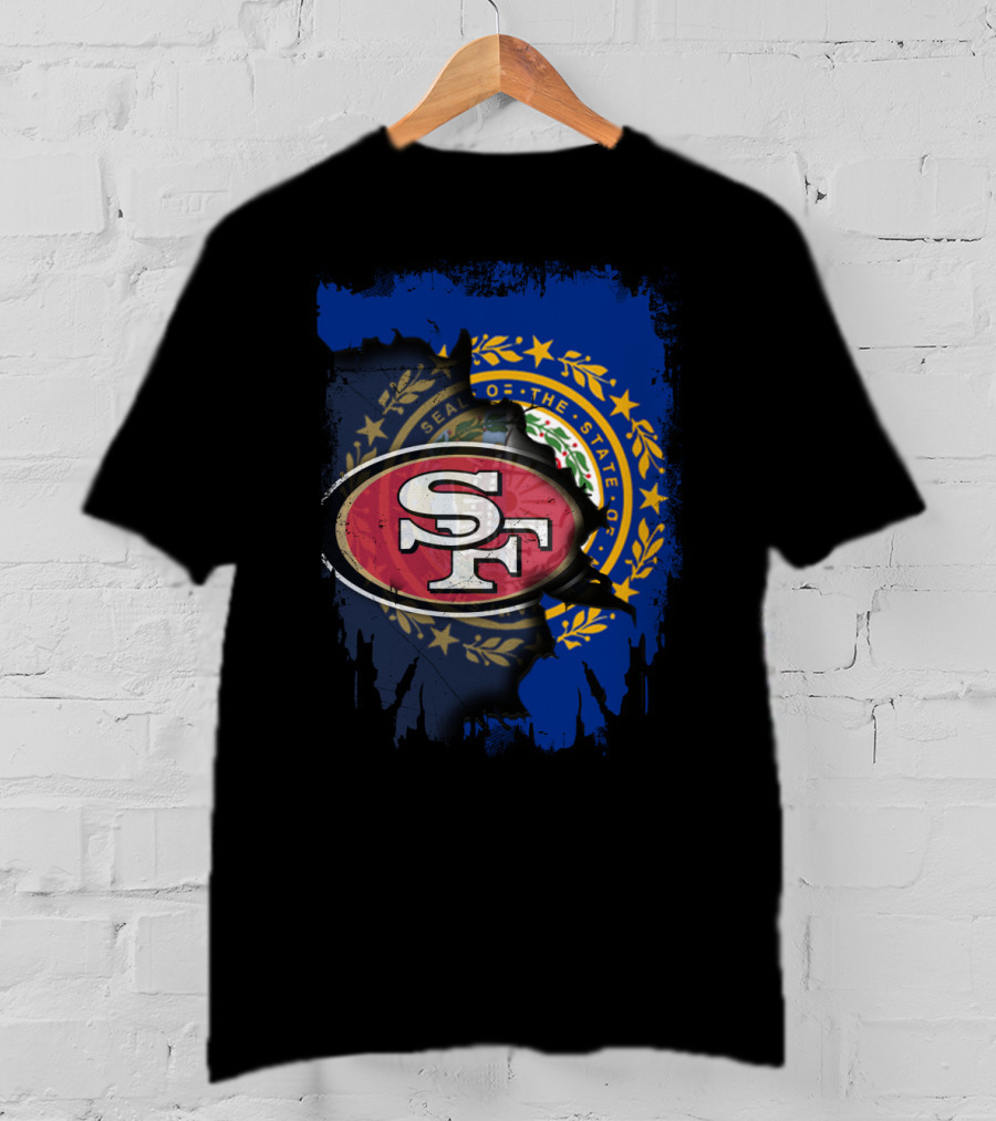 Together For New Hampshire With 49ers NFL Team Pride T-Shirt