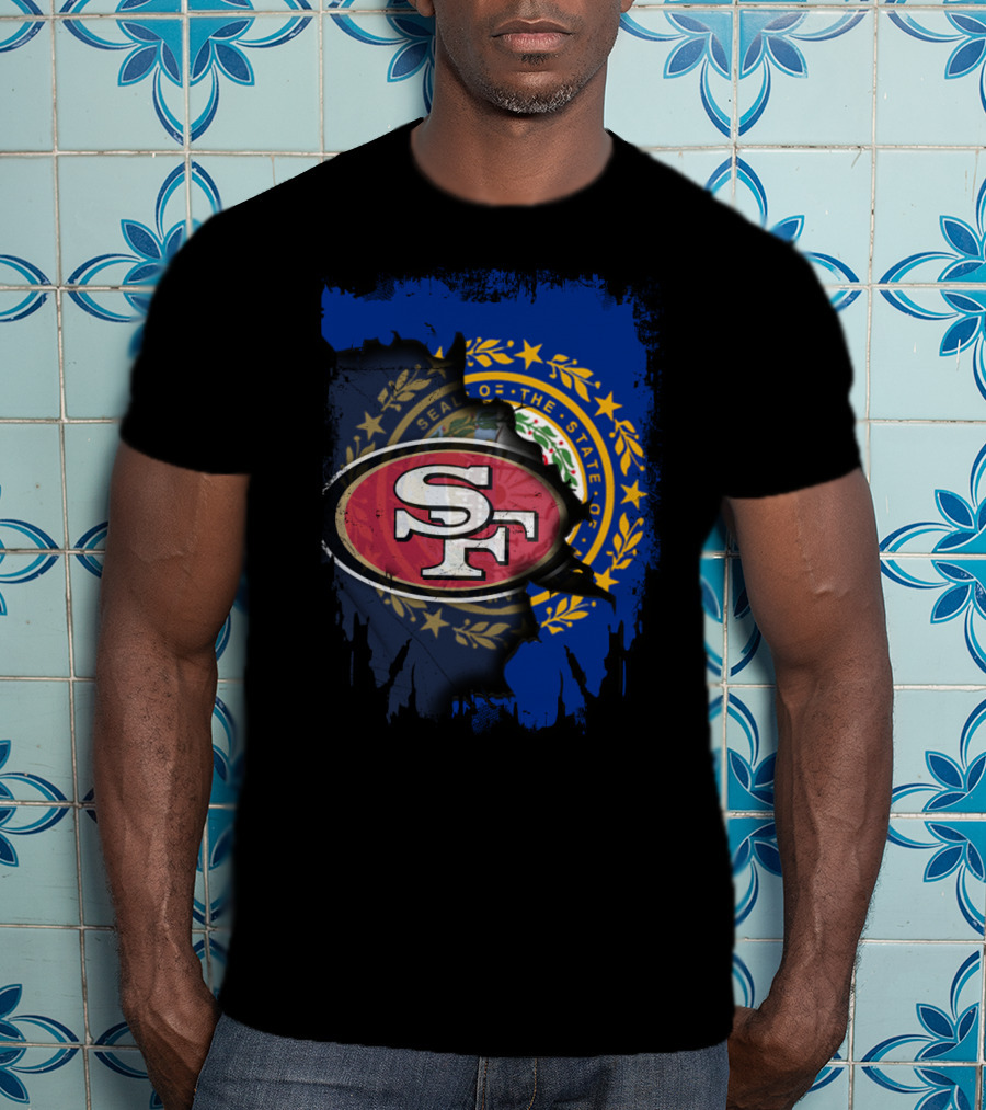 Together For New Hampshire With 49ers NFL Team Pride T-Shirt