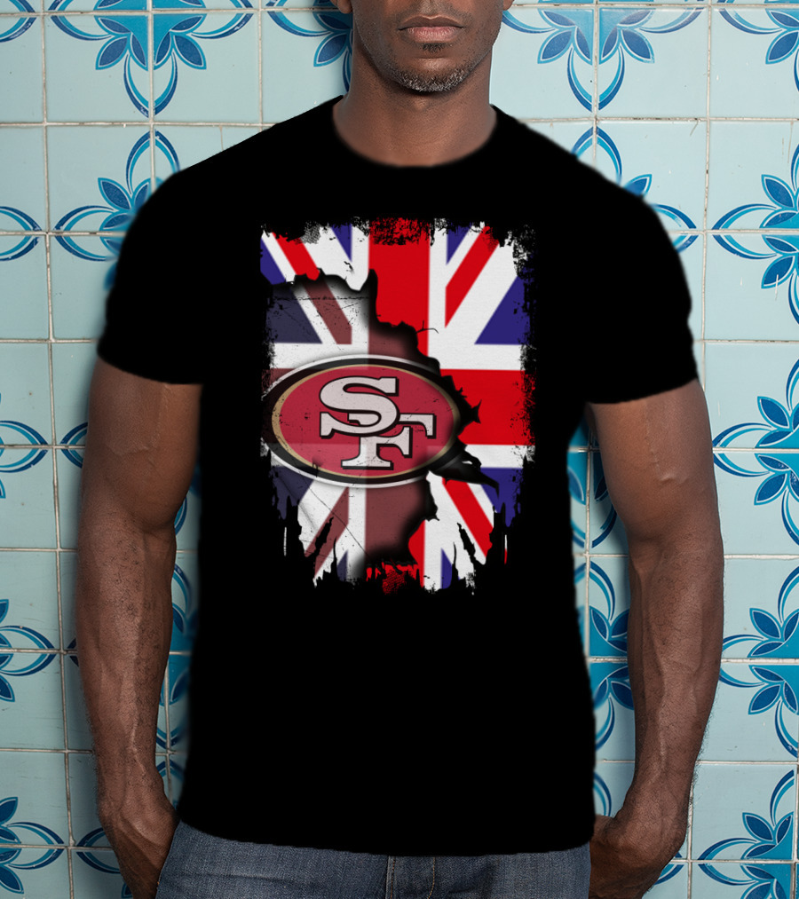 Together United Kingdom With 49ers SF Union Jack Flag T-Shirt
