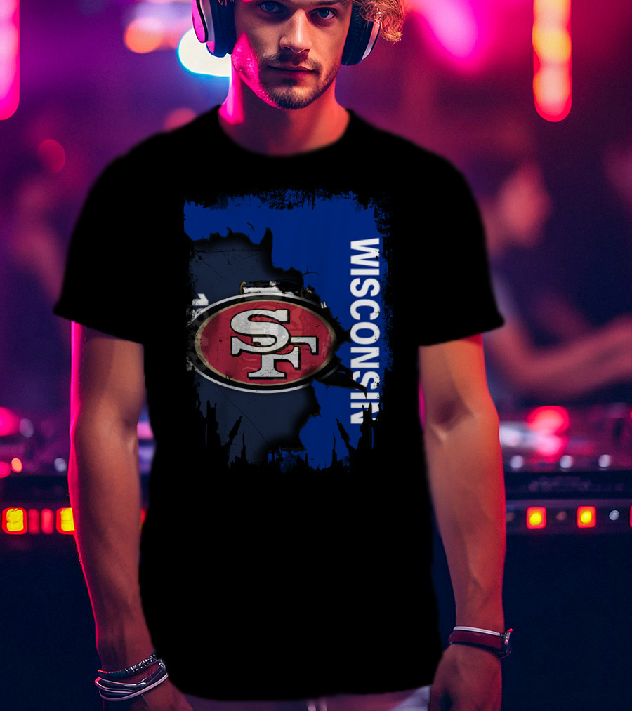 Wisconsin And 49ers United Fan T-Shirt