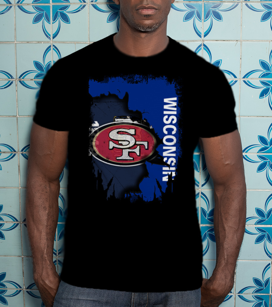 Wisconsin And 49ers United Fan T-Shirt