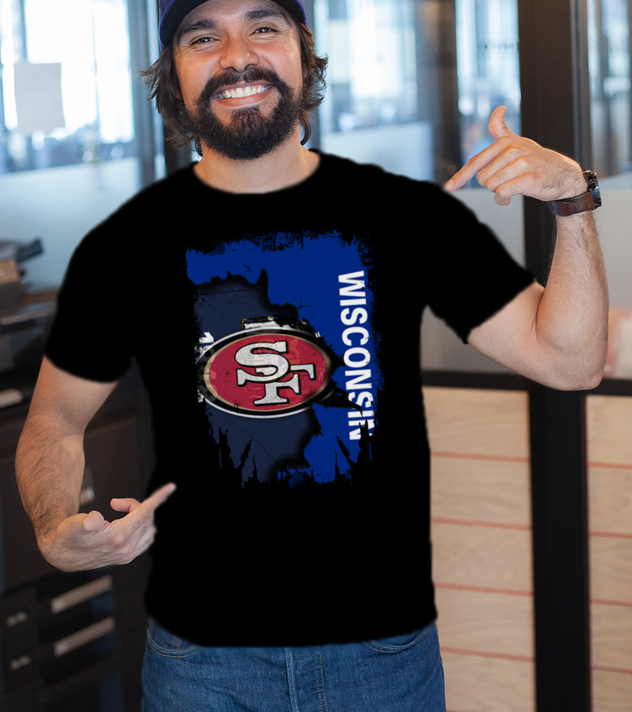 Wisconsin And 49ers United Fan T-Shirt