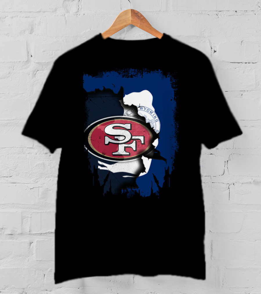 Wyoming Collaboration With San Francisco 49ers T-Shirt