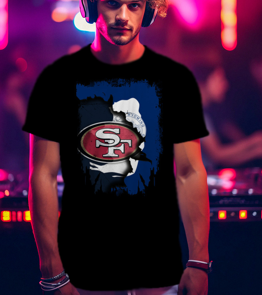 Wyoming Collaboration With San Francisco 49ers T-Shirt