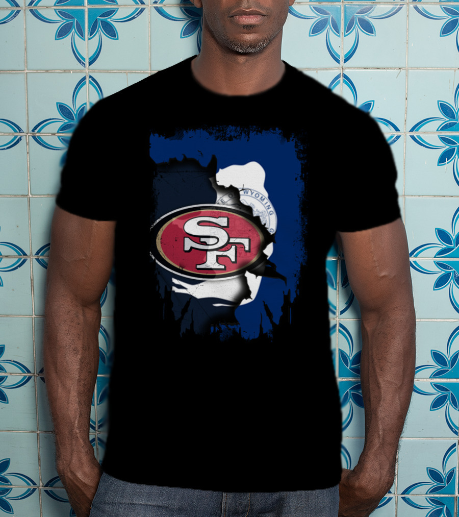 Wyoming Collaboration With San Francisco 49ers T-Shirt