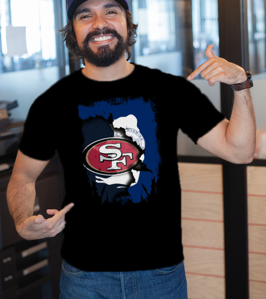 Wyoming Collaboration With San Francisco 49ers T-Shirt