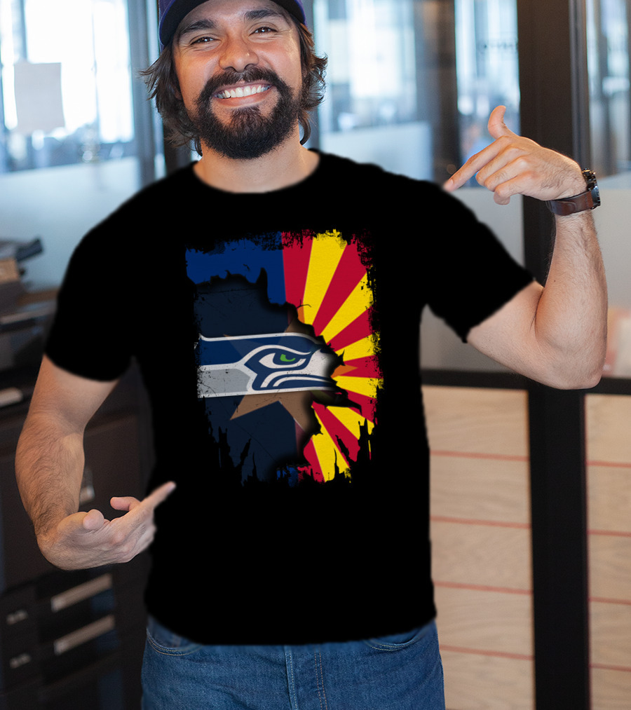 Seahawks Meets Arizona Fusion T-Shirt
