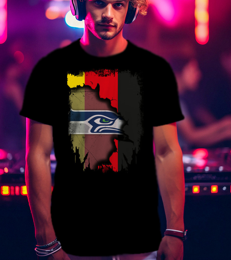Germany Flag Seahawks Fusion T-Shirt