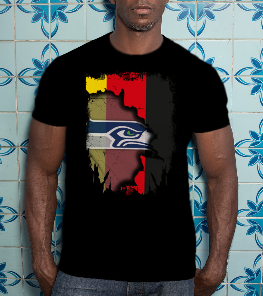 Germany Flag Seahawks Fusion T-Shirt