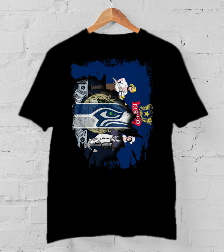 Maine Seal Seahawks Logo Dirigo Together T-Shirt