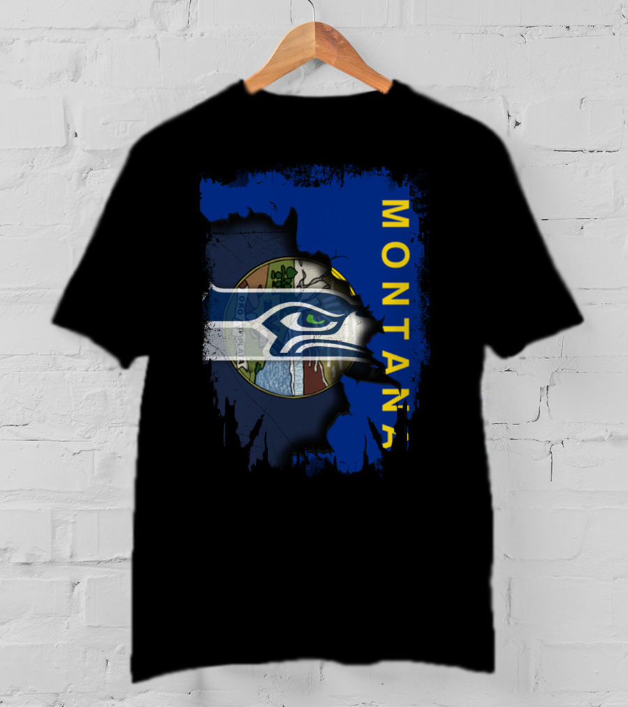 Montana Seahawks Flag T-Shirt