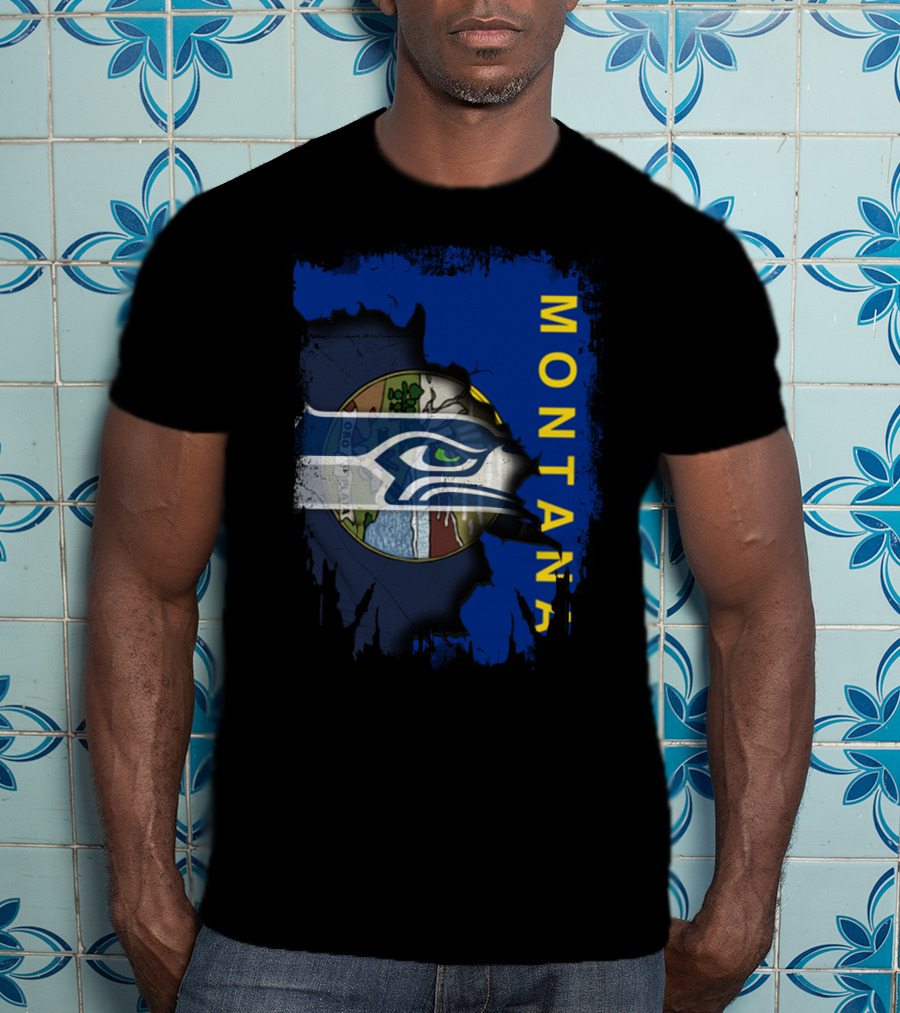 Montana Seahawks Flag T-Shirt
