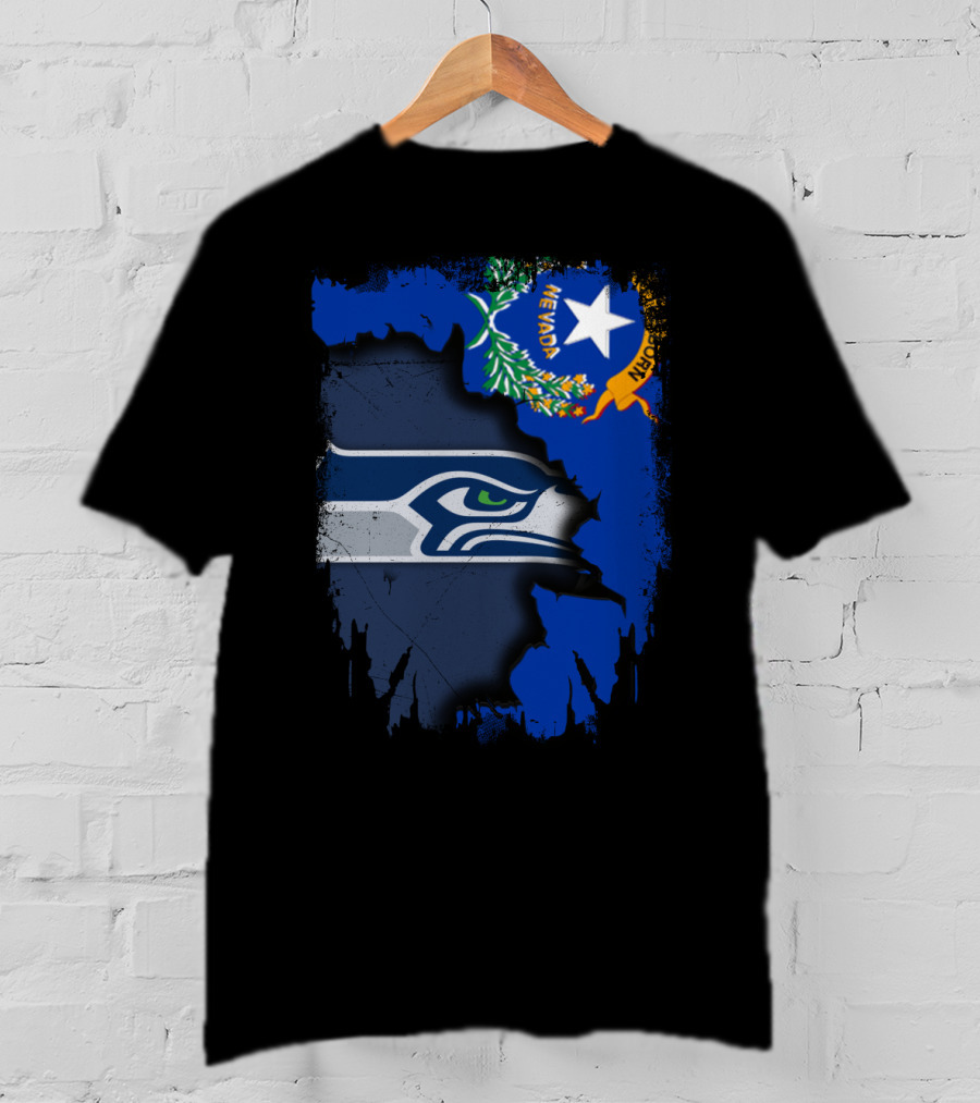 Nevada Love For Seattle Seahawks Fans T-Shirt