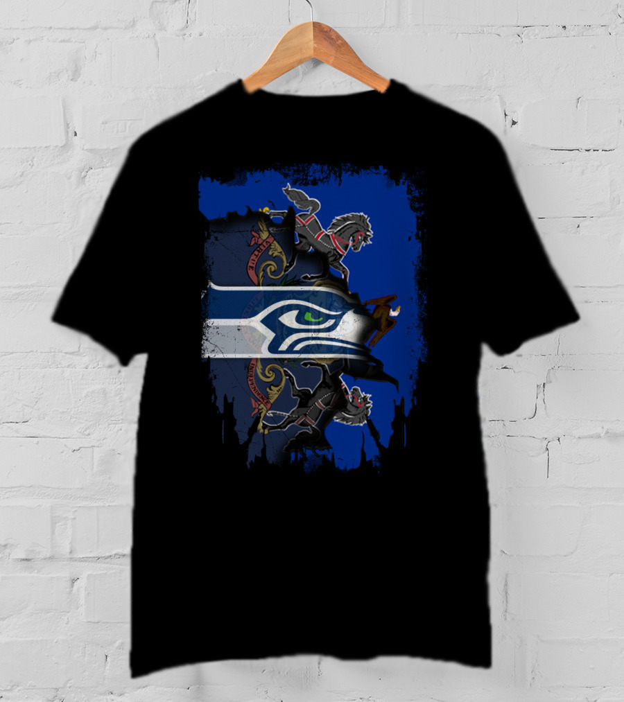 Pennsylvania Pride With Seahawks And Battle Horses T-Shirt