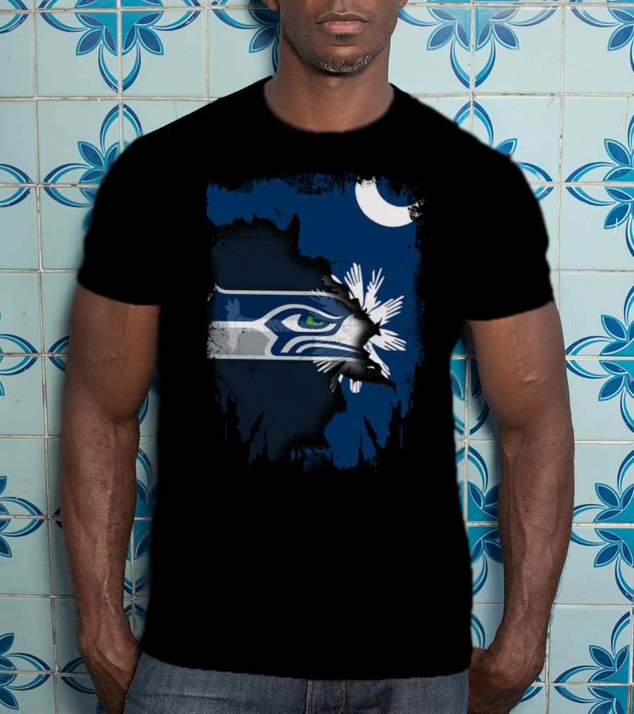 Together South Carolina Seahawks Moon Palmetto T-Shirt