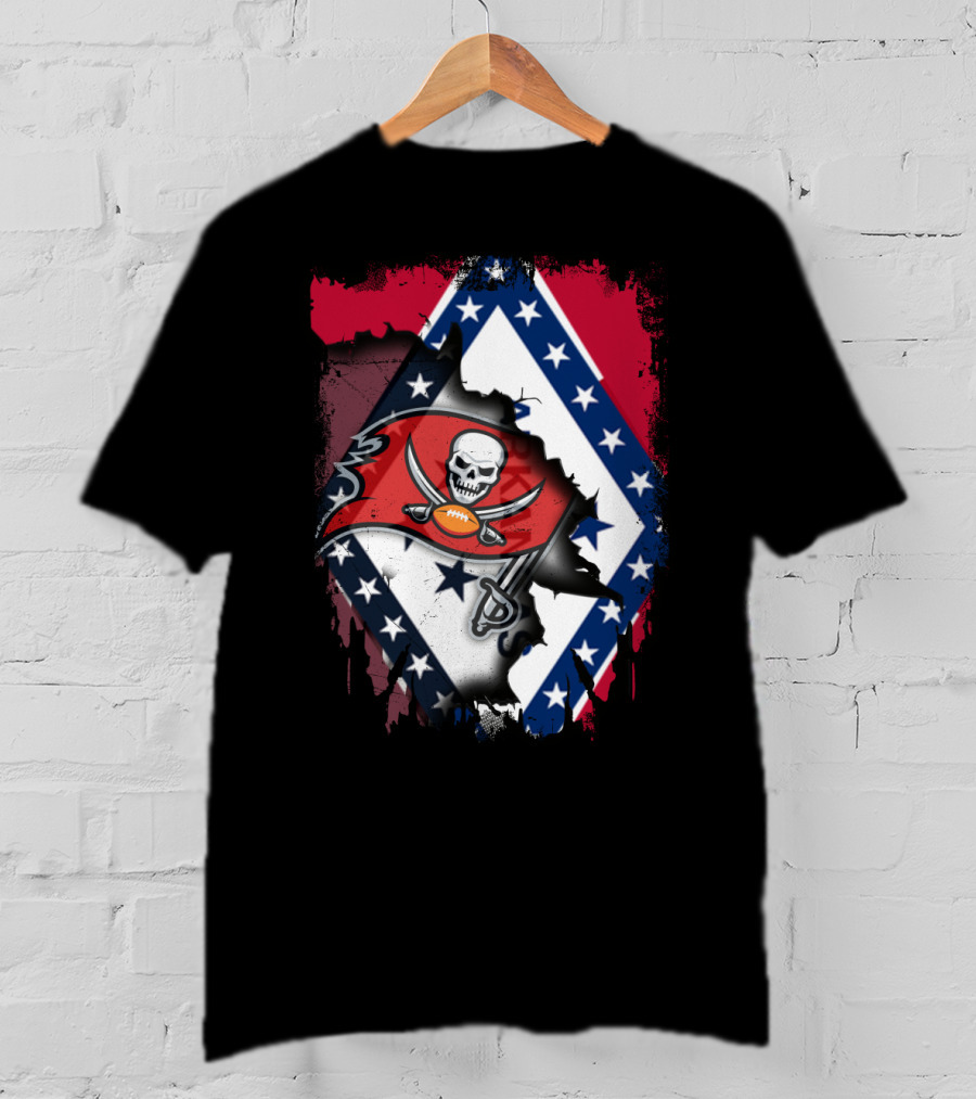 Arkansas Pride Meets Buccaneers Legacy T-Shirt