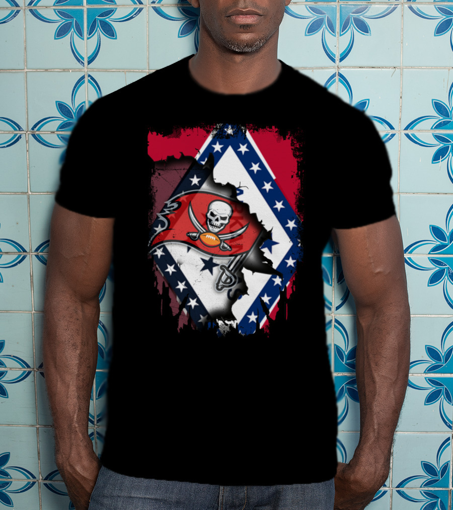 Arkansas Pride Meets Buccaneers Legacy T-Shirt
