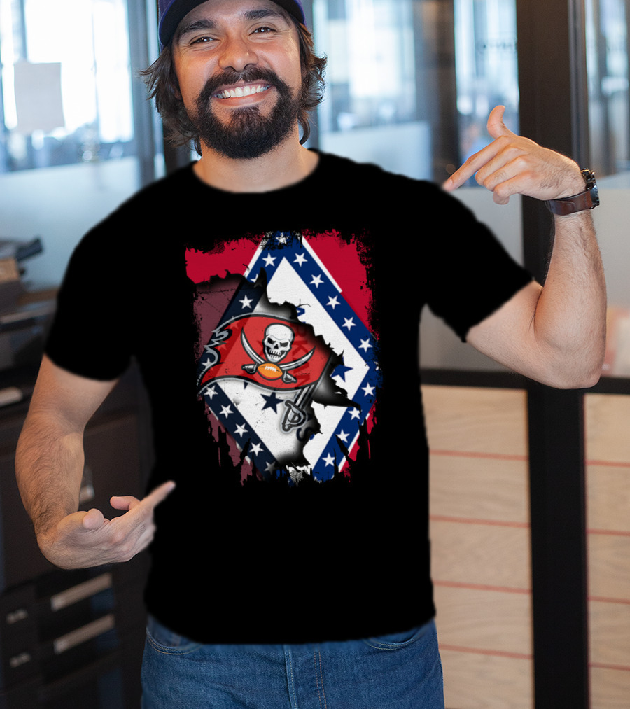 Arkansas Pride Meets Buccaneers Legacy T-Shirt