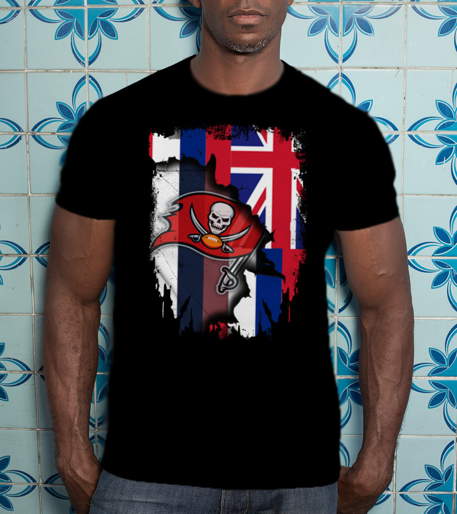 Together Hawaii With Buccaneers Flag Fusion T-Shirt