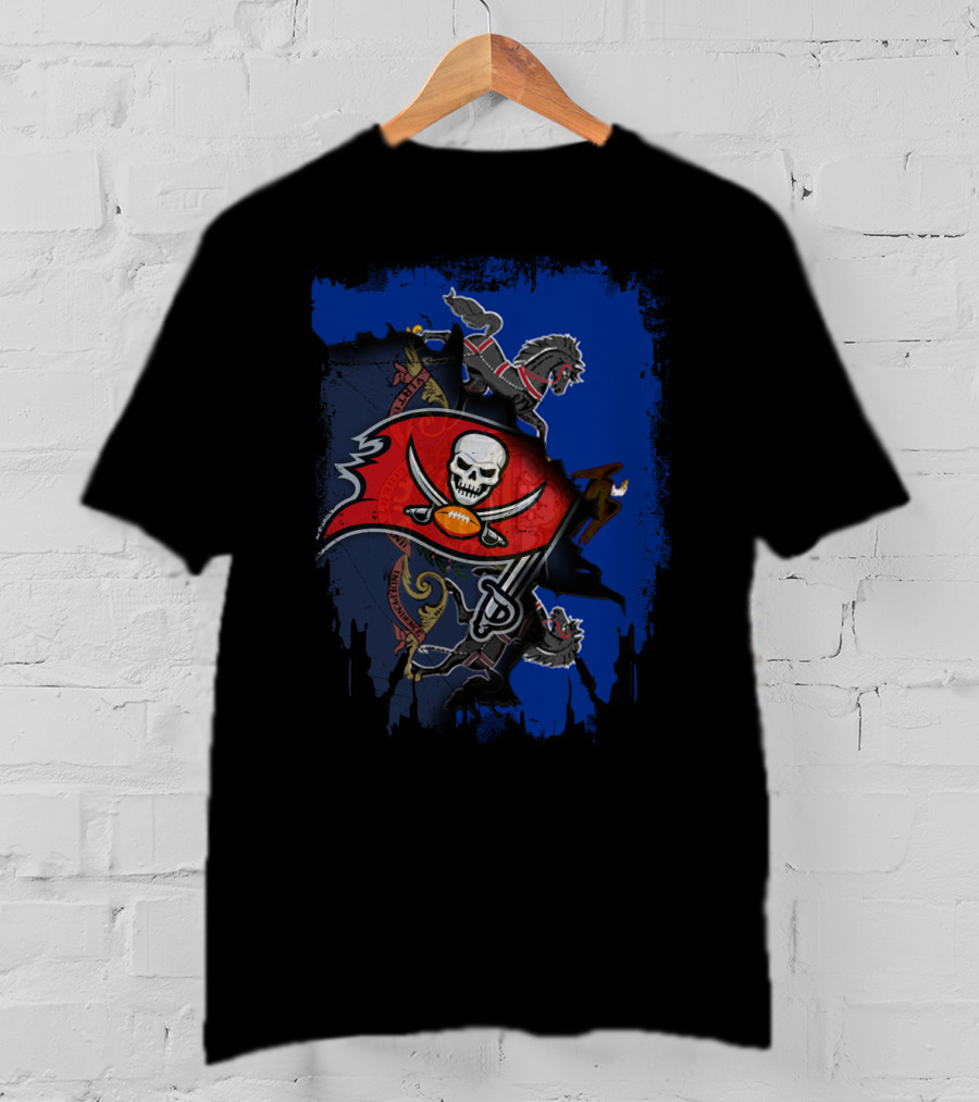 Pennsylvania Pride With Buccaneers Legacy And Heraldic Lions T-Shirt