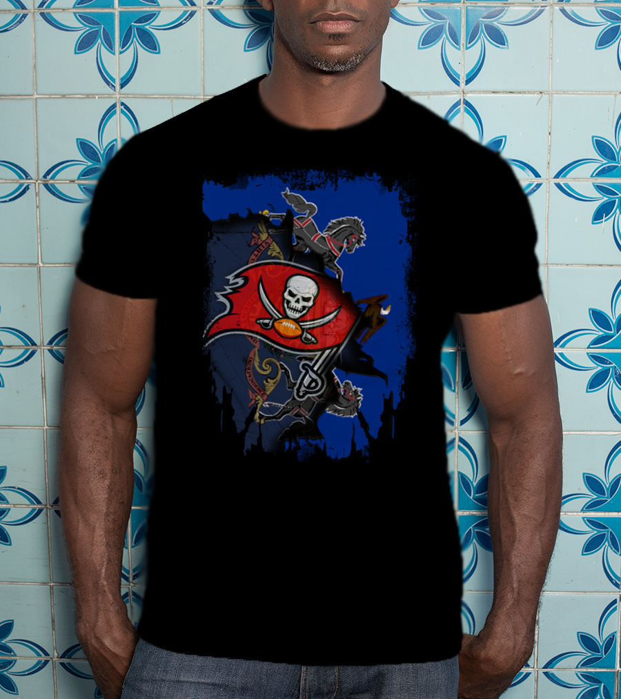 Pennsylvania Pride With Buccaneers Legacy And Heraldic Lions T-Shirt
