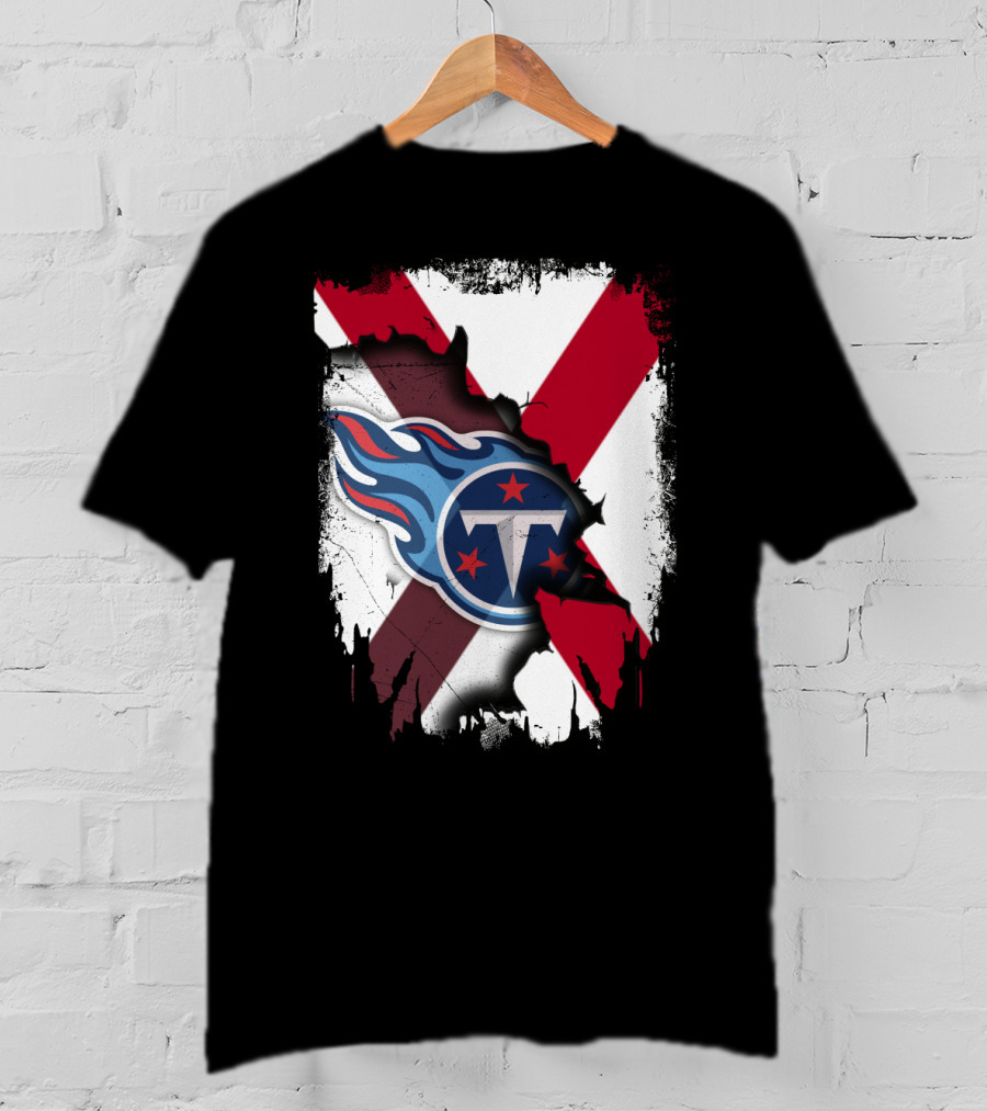 Together Alabama Titans Flag Fusion T-Shirt