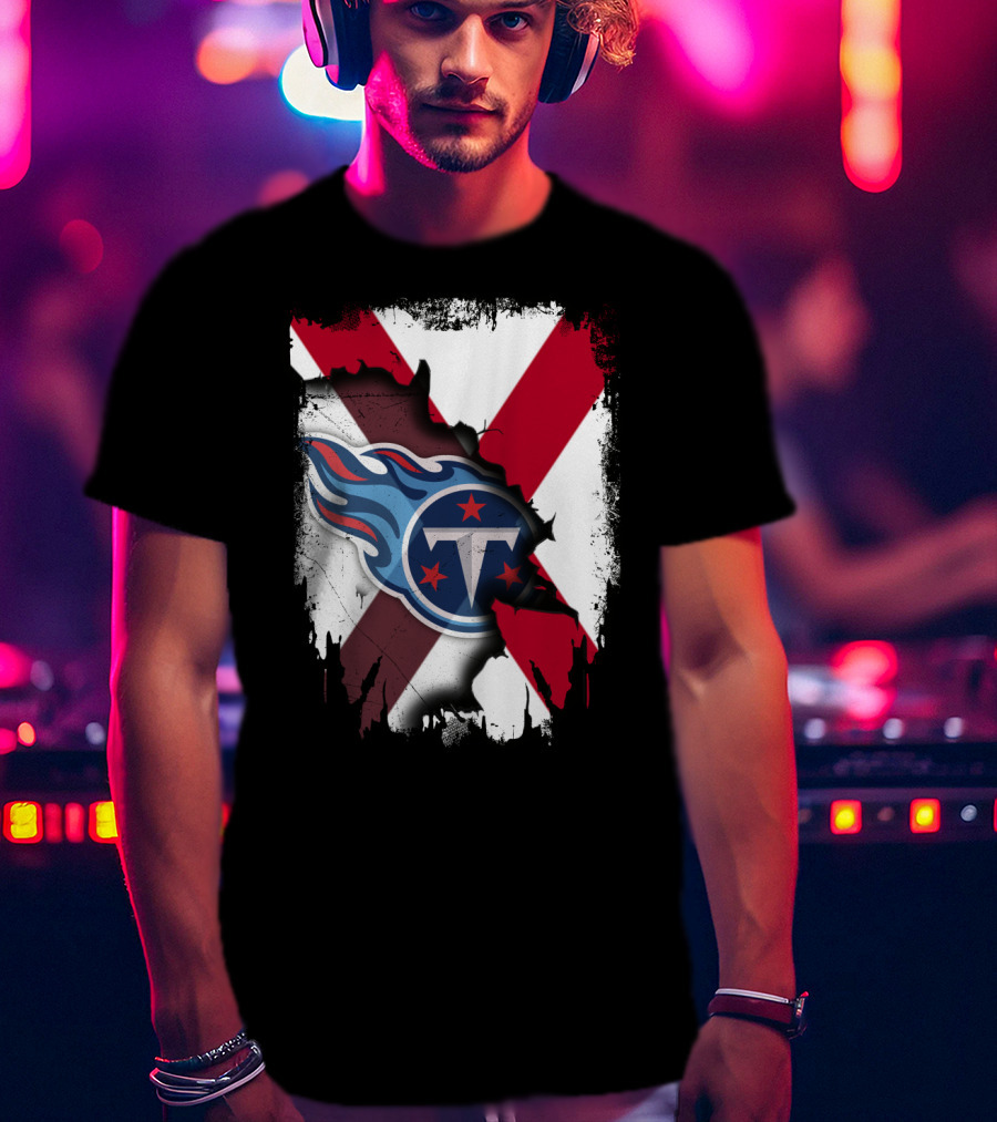 Together Alabama Titans Flag Fusion T-Shirt