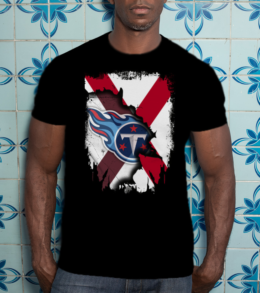 Together Alabama Titans Flag Fusion T-Shirt