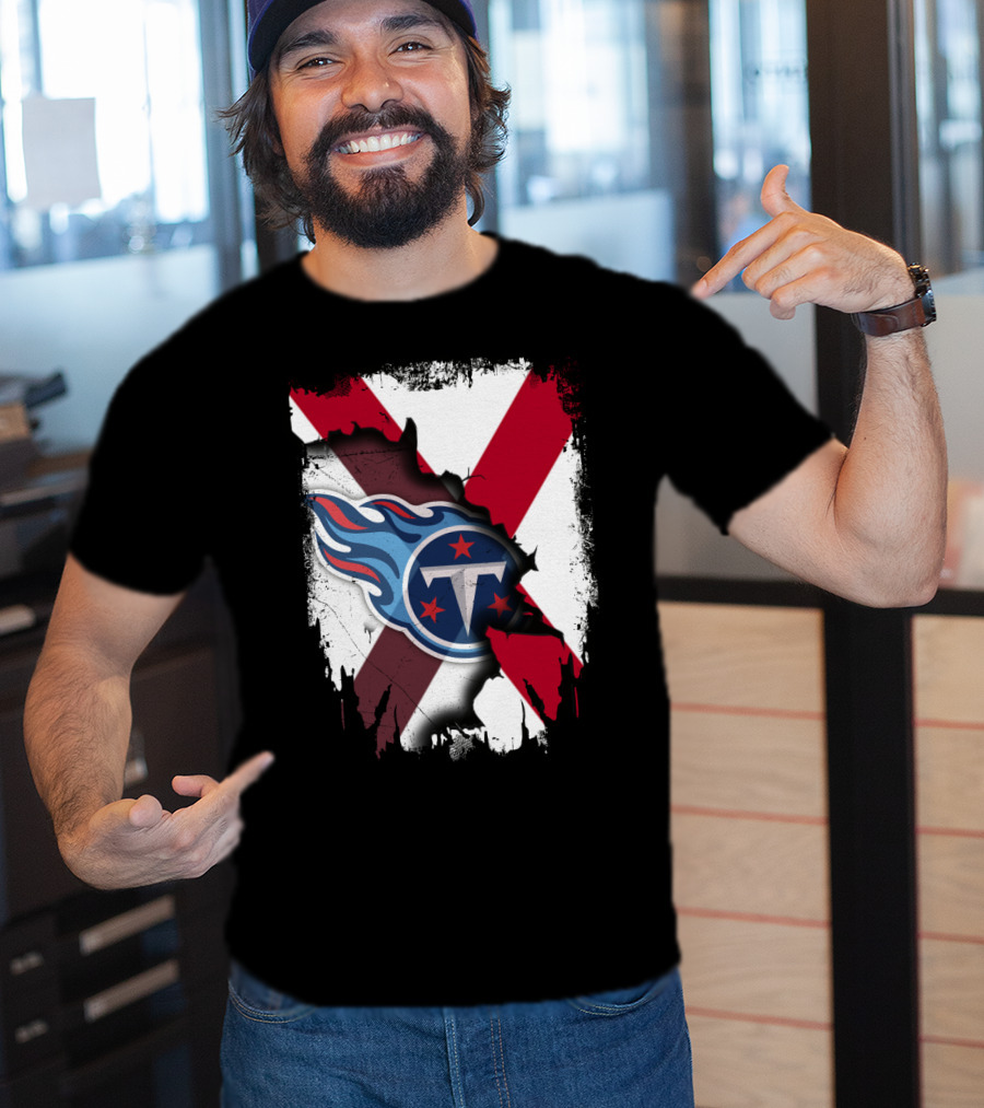 Together Alabama Titans Flag Fusion T-Shirt