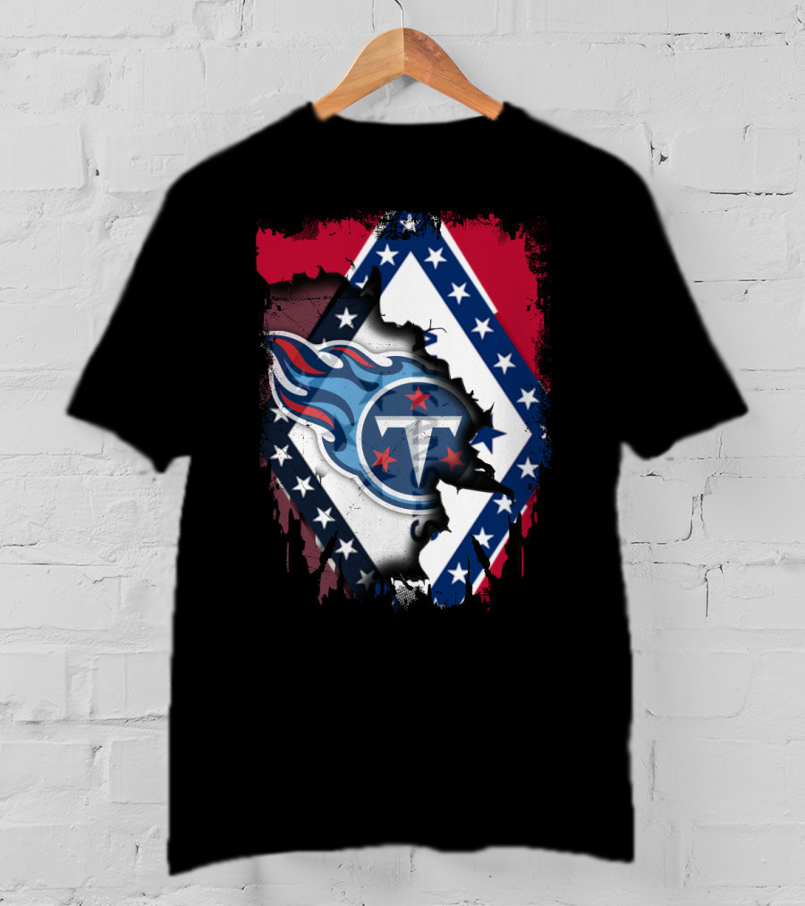 Together Arkansas Titans Flag Fusion T-Shirt