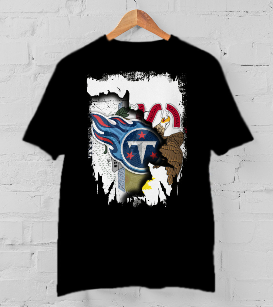 Illinois Pride Merged With Titans Emblem T-Shirt