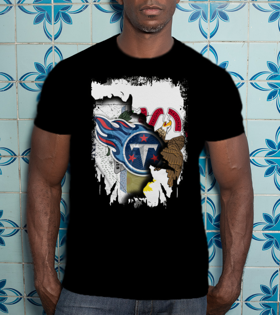 Illinois Pride Merged With Titans Emblem T-Shirt