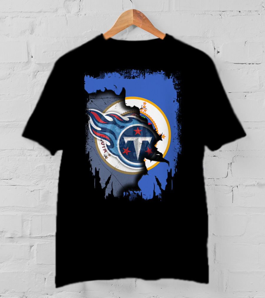Together Minnesota Tennessee Titans Fusion T-Shirt