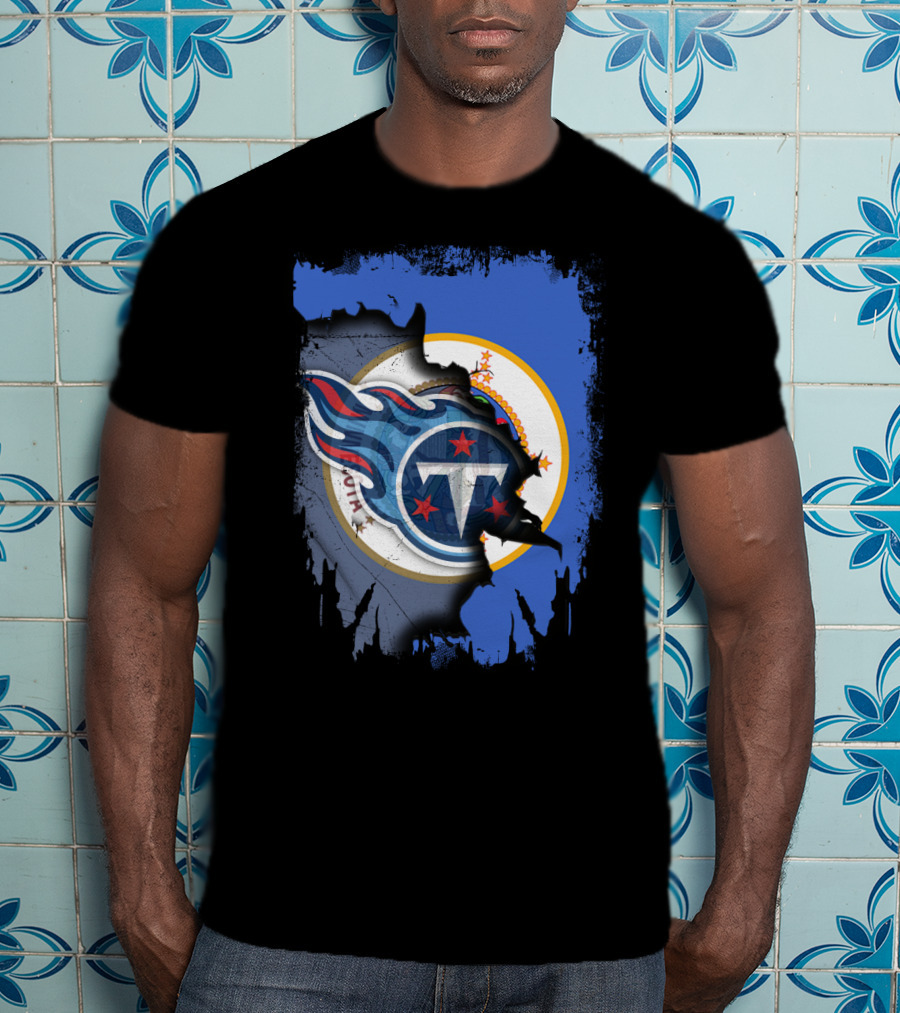 Together Minnesota Tennessee Titans Fusion T-Shirt